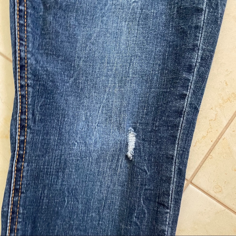 🚫 SOLD Zara Distressed Mid Rise Skinny Jean 8 - Picture 3 of 10